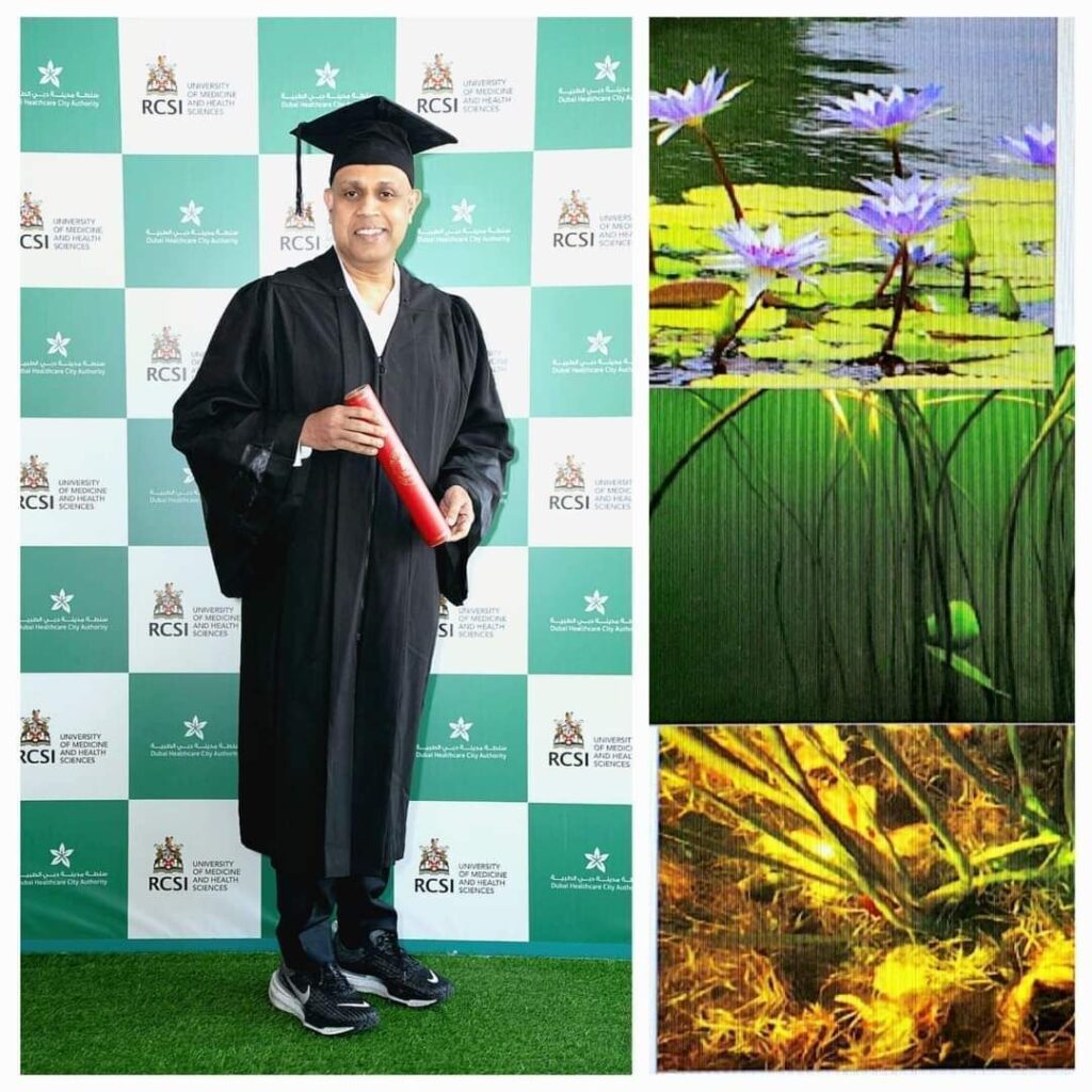 M Sc in healthcare management from Royal College of Surgeon